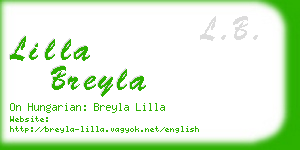lilla breyla business card